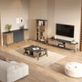 Hanah Home Conjunto de muebles de salón Rl6-Aa en Pino Atlántico y Antracita